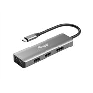 Equip 133485 adaptador grã¡fico usb 3840 x 2160 pixeles negro, plata