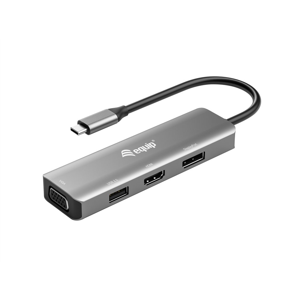 Equip 133485 adaptador grã¡fico usb 3840 x 2160 pixeles negro, plata