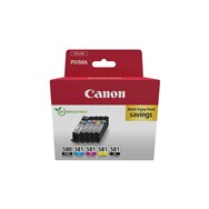 Cartucho de tinta original canon cli-581bk/c/m/y pack 4 unidades