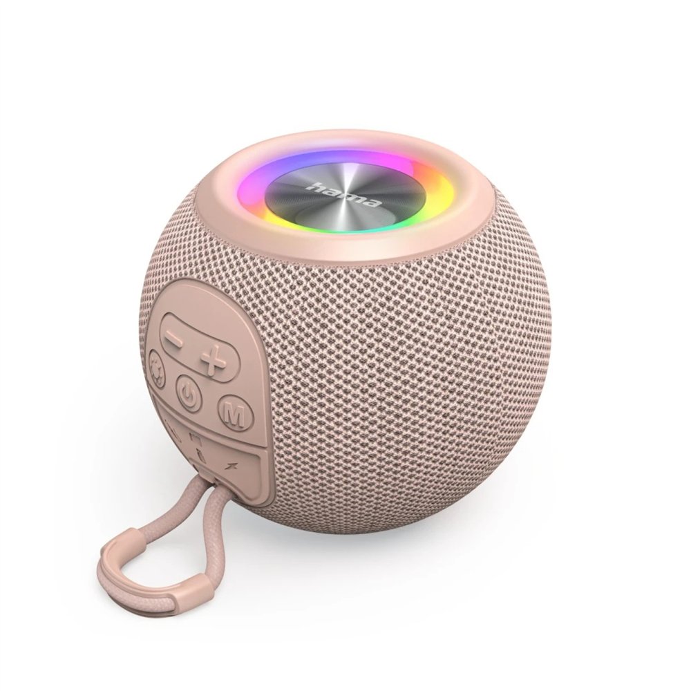 hama 00188238 altavoz en forma de bola. altavoces con hasta 10 horas de música 5w