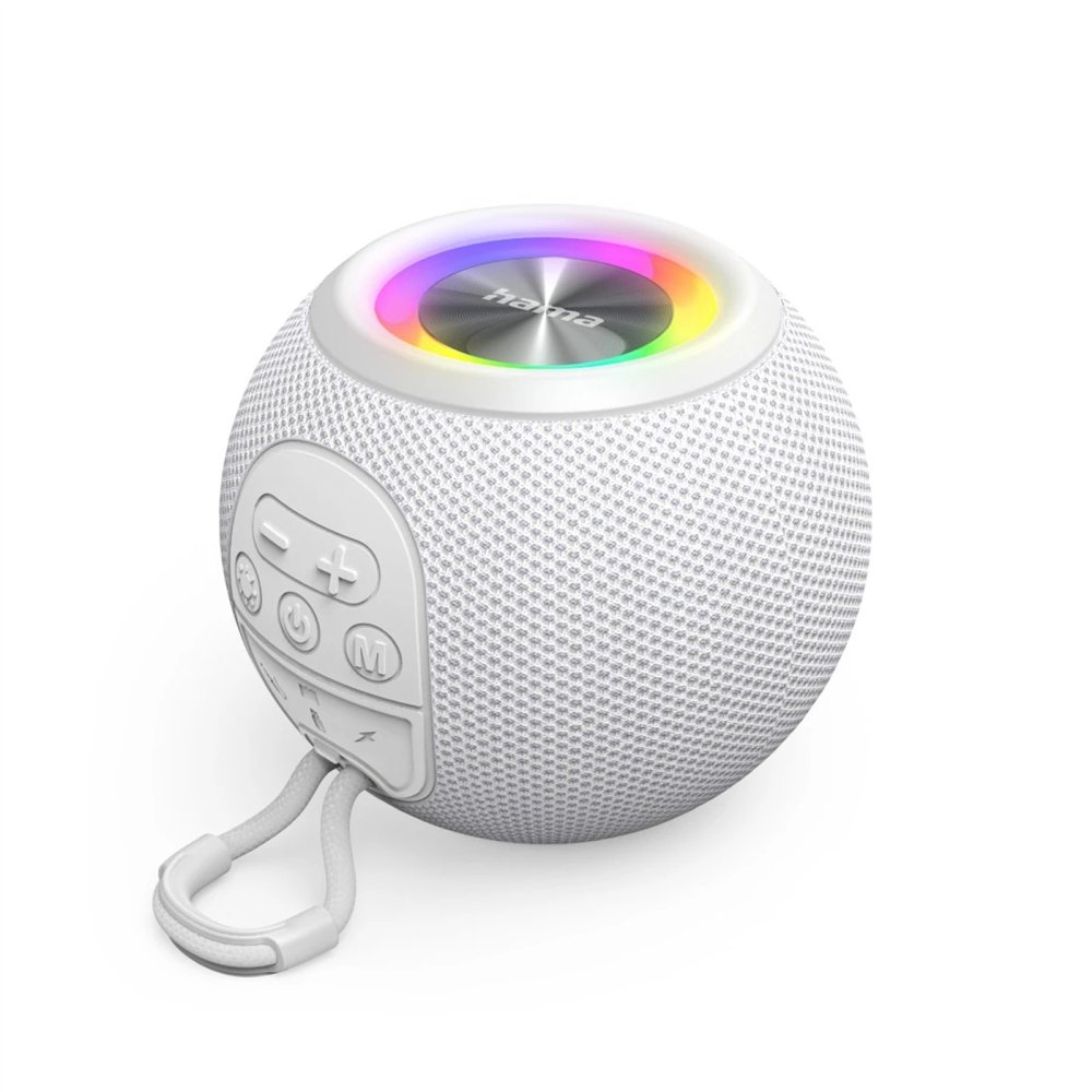 hama 00188238 altavoz en forma de bola, hasta 10 horas de música 5w