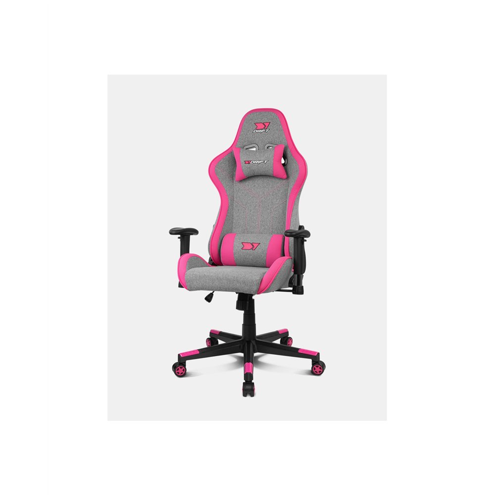 Drift dr90 pro silla para videojuegos de pc asiento acolchado gris, rosa