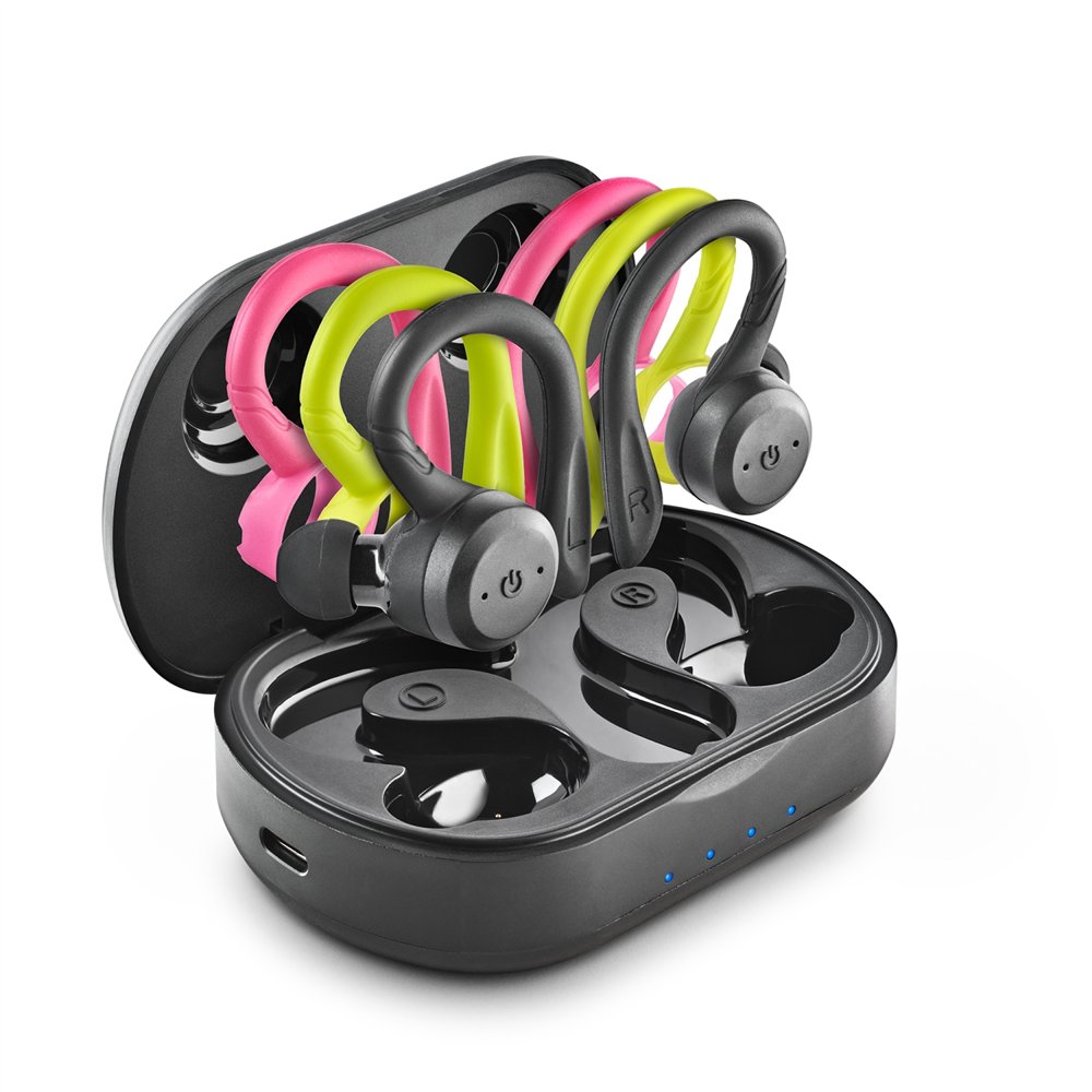 ngs artica jogger auriculares inalámbrico dentro de oído llamadas/música bluetooth negro, verde claro, rosa