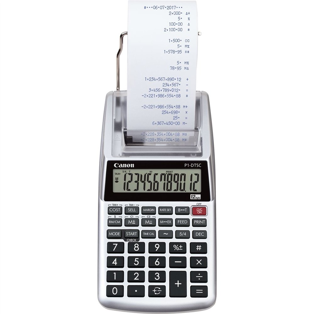 Canon p1-dtsc ii emea hwb calculadora escritorio calculadora de impresiã³n gris