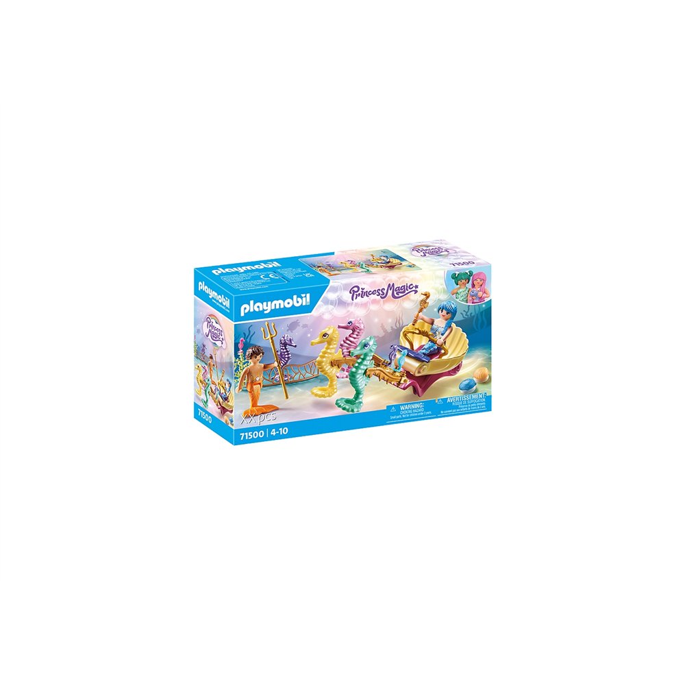 Playmobil meeresbewohner mit seepferdchenkutsche