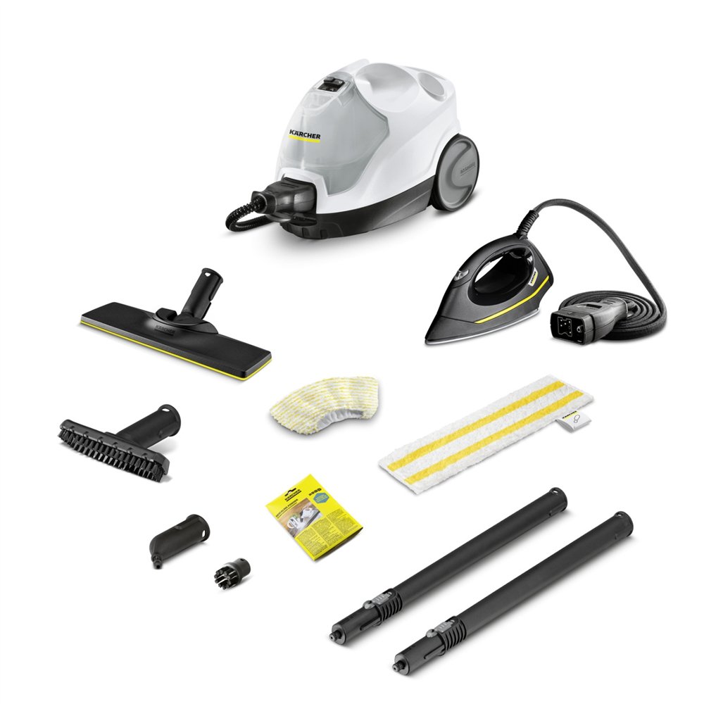 Kärcher sc 4 easyfix iron limpiador a vapor de cilindro 08 l 2000 w negro blanco