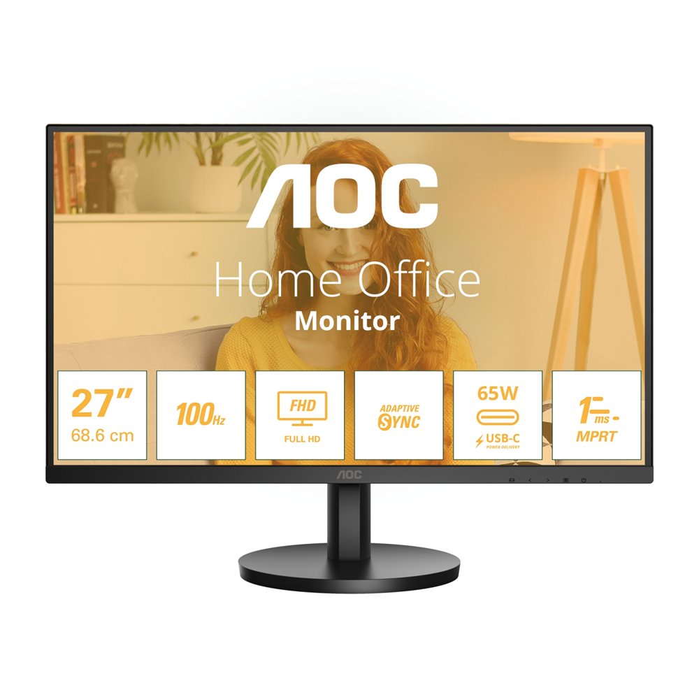 Aoc 27b3ca2 pantalla para pc 68,6 cm (27") 1920 x 1080 pixeles full hd led negro