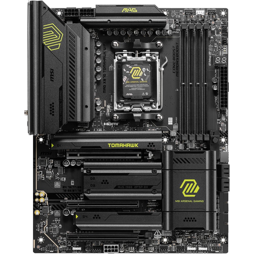 Msi mag x870 tomahawk wifi placa base amd x870 zócalo am5 atx