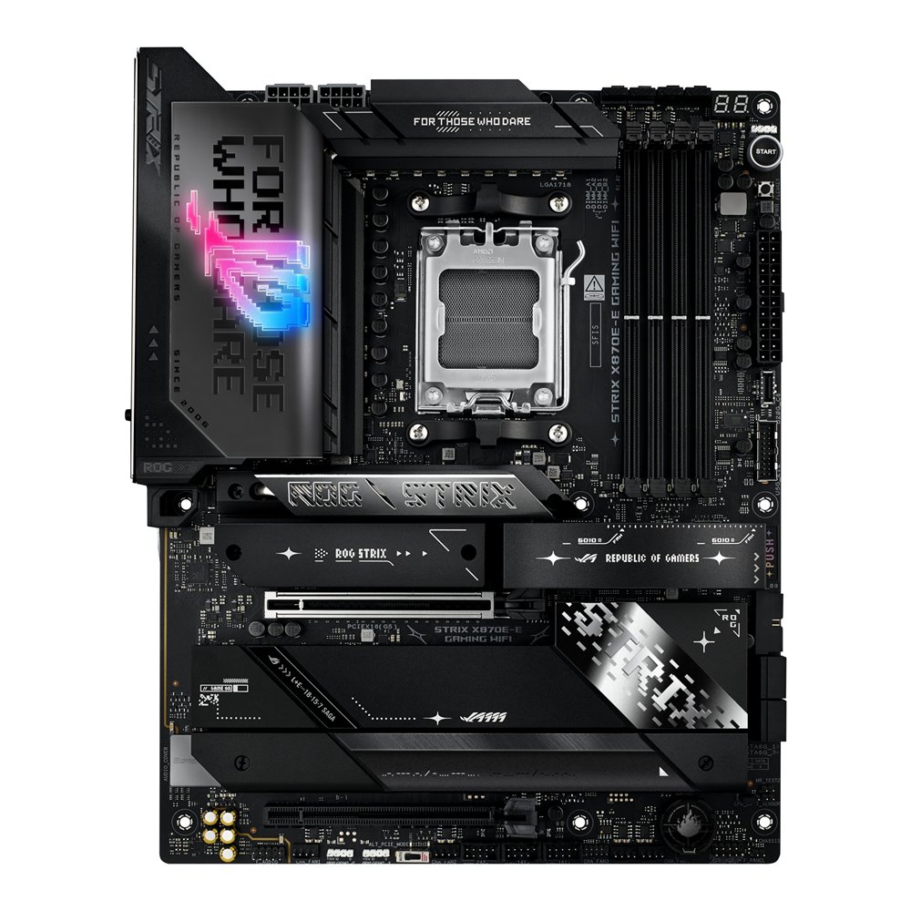 Asus rog strix x870e-e gaming wifi amd x870e zócalo am5 atx
