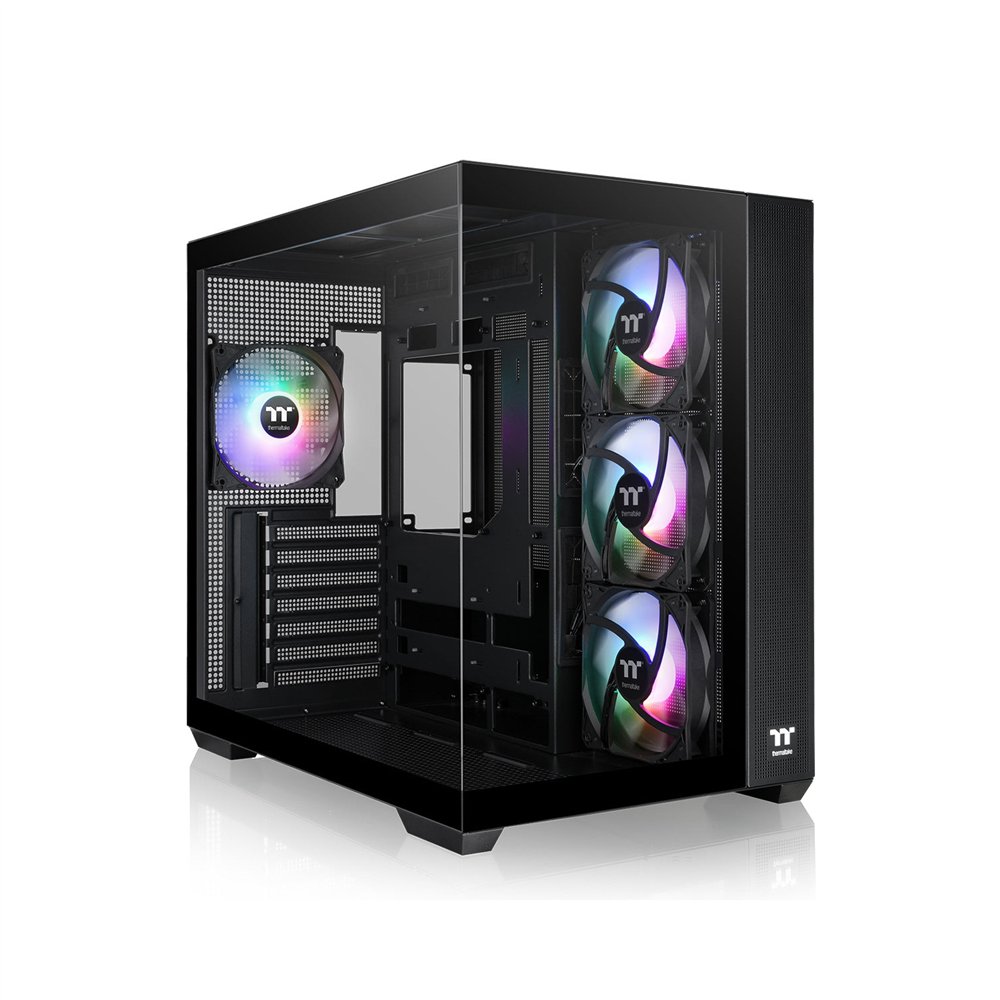 thermaltake view 380 tg argb midi tower negro