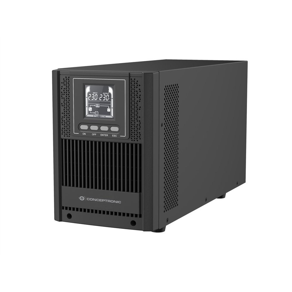 conceptronic zeus52e2k sistema de alimentación ininterrumpida (ups) doble conversión (en línea) 2 kva 1800 w 6 salidas ac