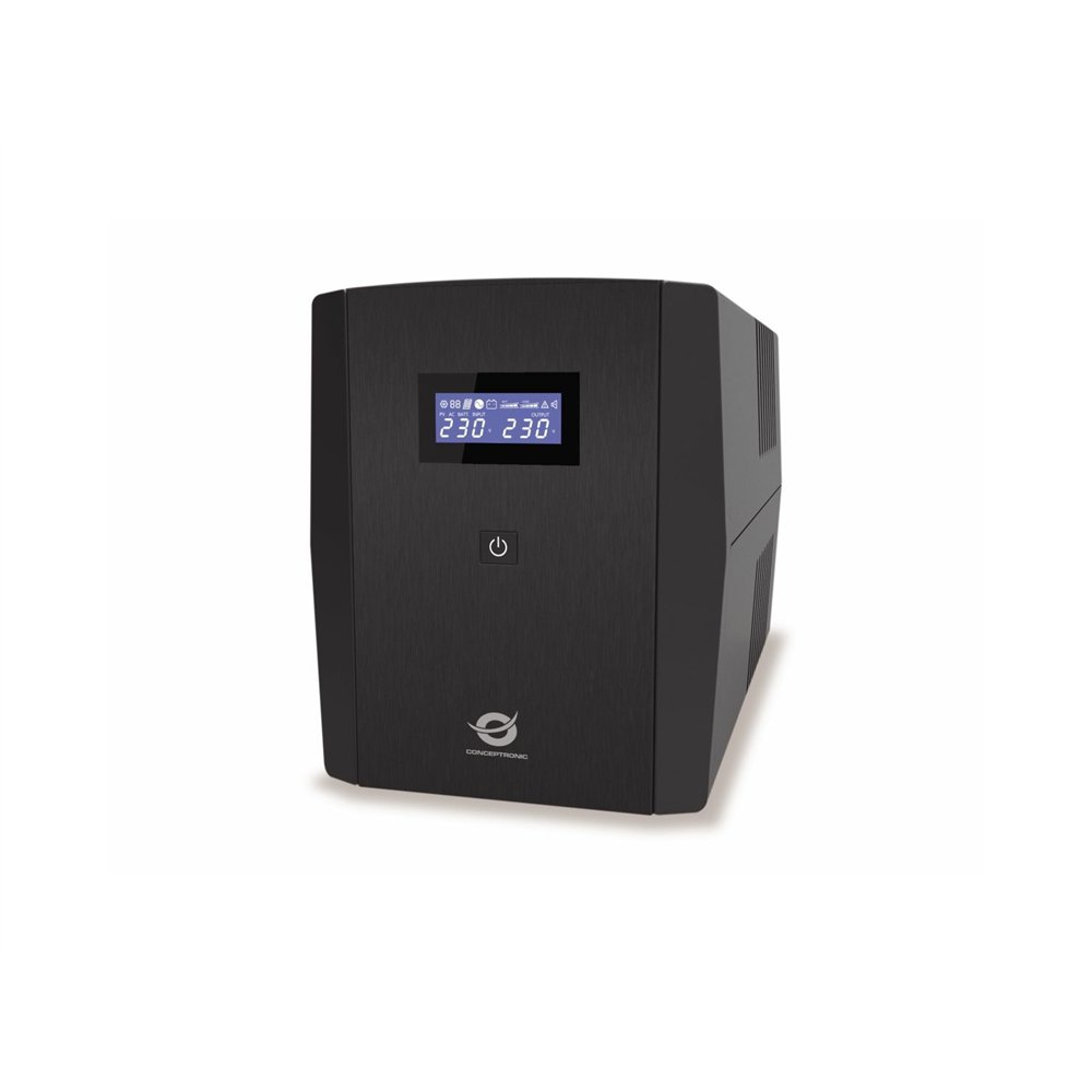 conceptronic zeus08e sistema de alimentación ininterrumpida (ups) línea interactiva 1,5 kva 900 w 6 salidas ac