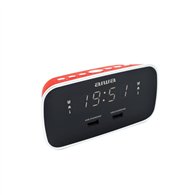 Aiwa cru-19rd despertador reloj despertador digital rojo