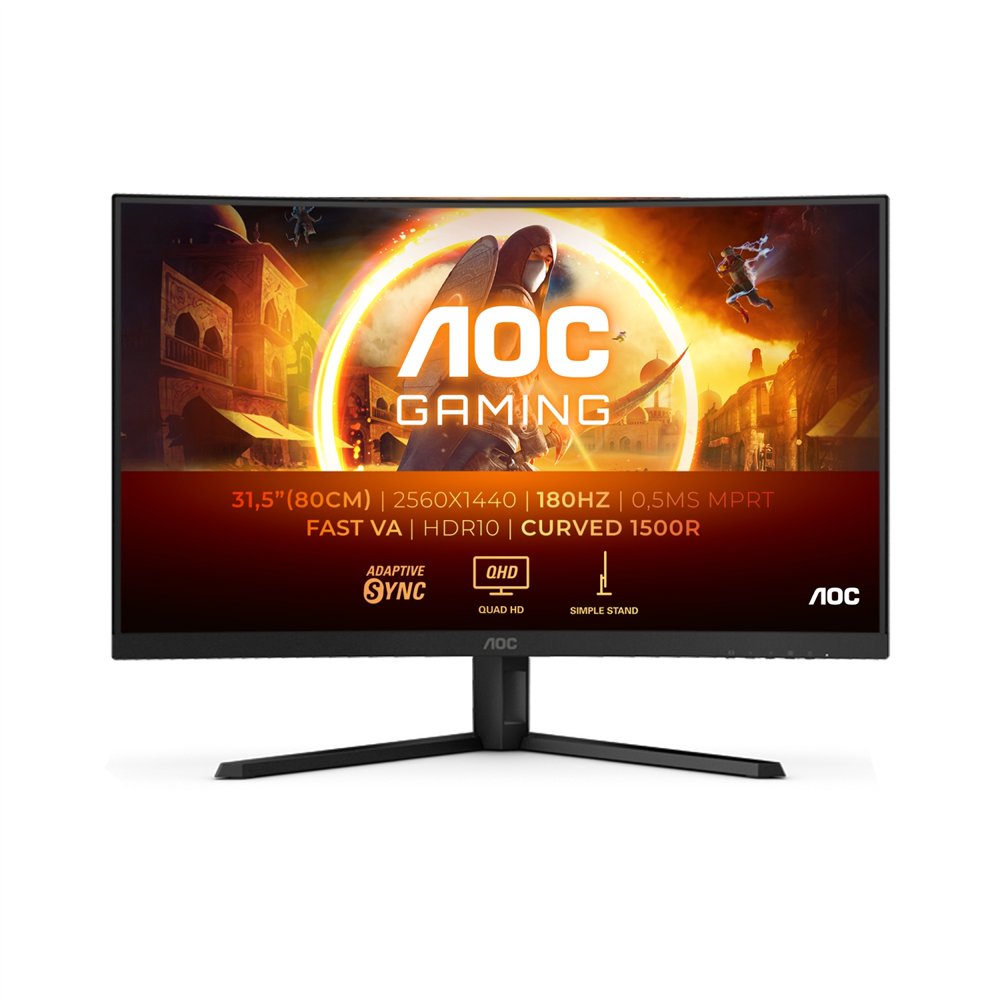 Aoc g4 cq32g4ve pantalla para pc 81,3 cm (32") 2560 x 1440 pixeles quad hd lcd negro, gris