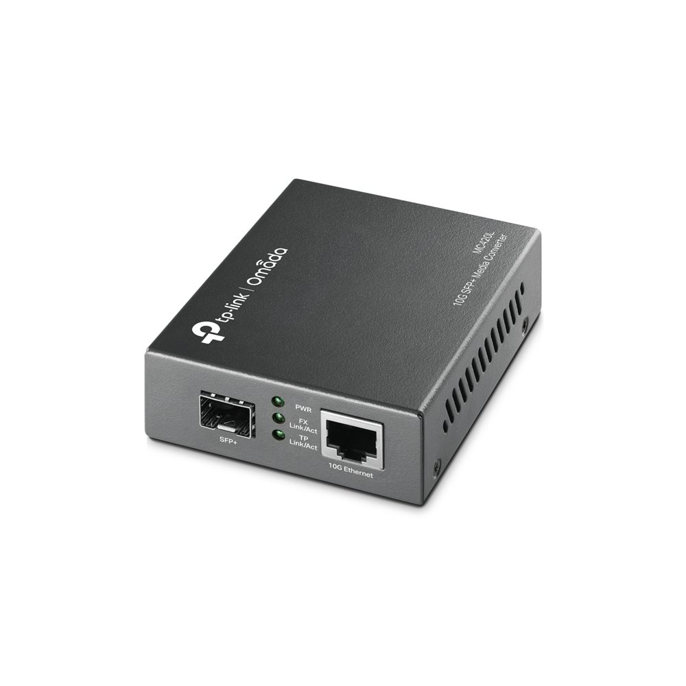 Tp-link mc420l convertidor de medio 10000 mbit/s multimodo, monomodo negro