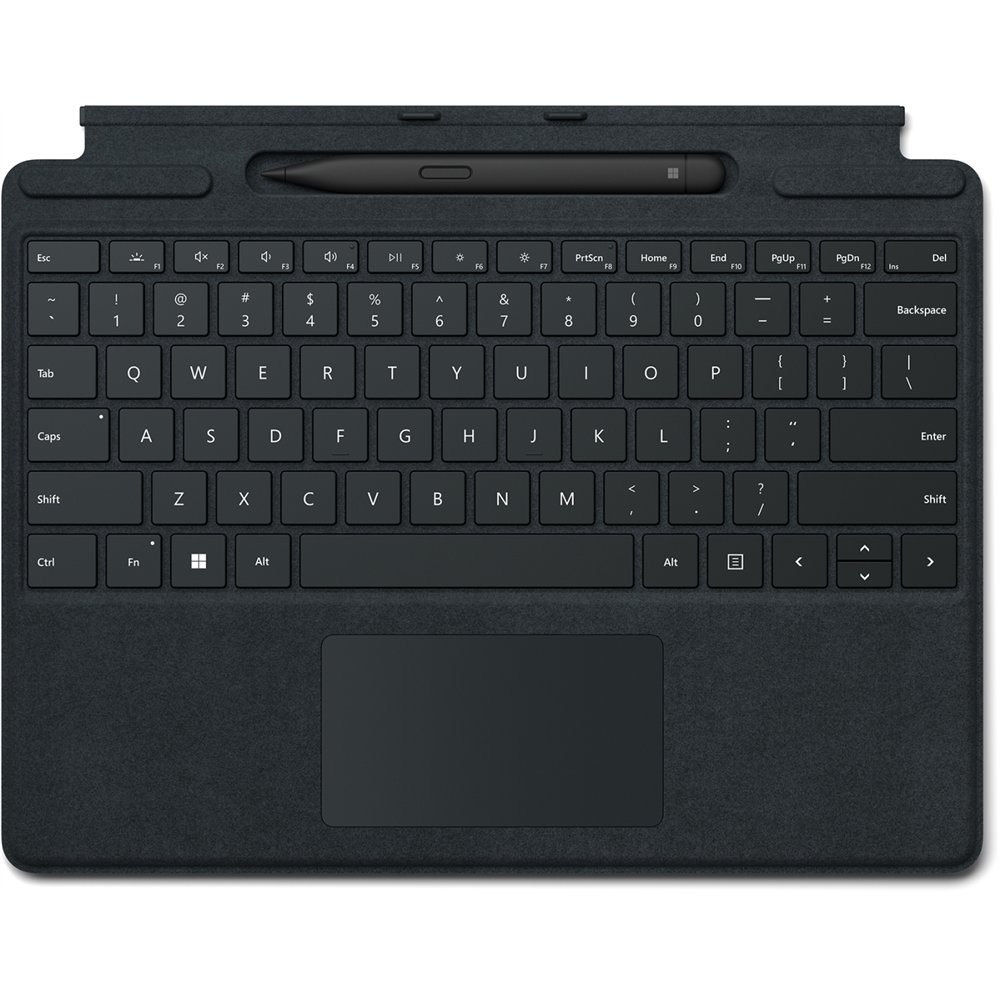microsoft surface pro signature keyboard w/ slim pen 2 microsoft cover port negro