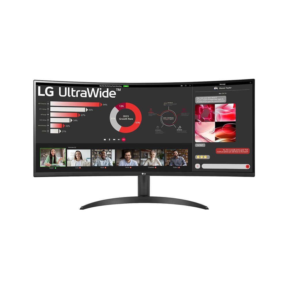 Lg 34wr50qk-b pantalla para pc 86,4 cm (34") 3440 x 1440 pixeles wide quad hd negro
