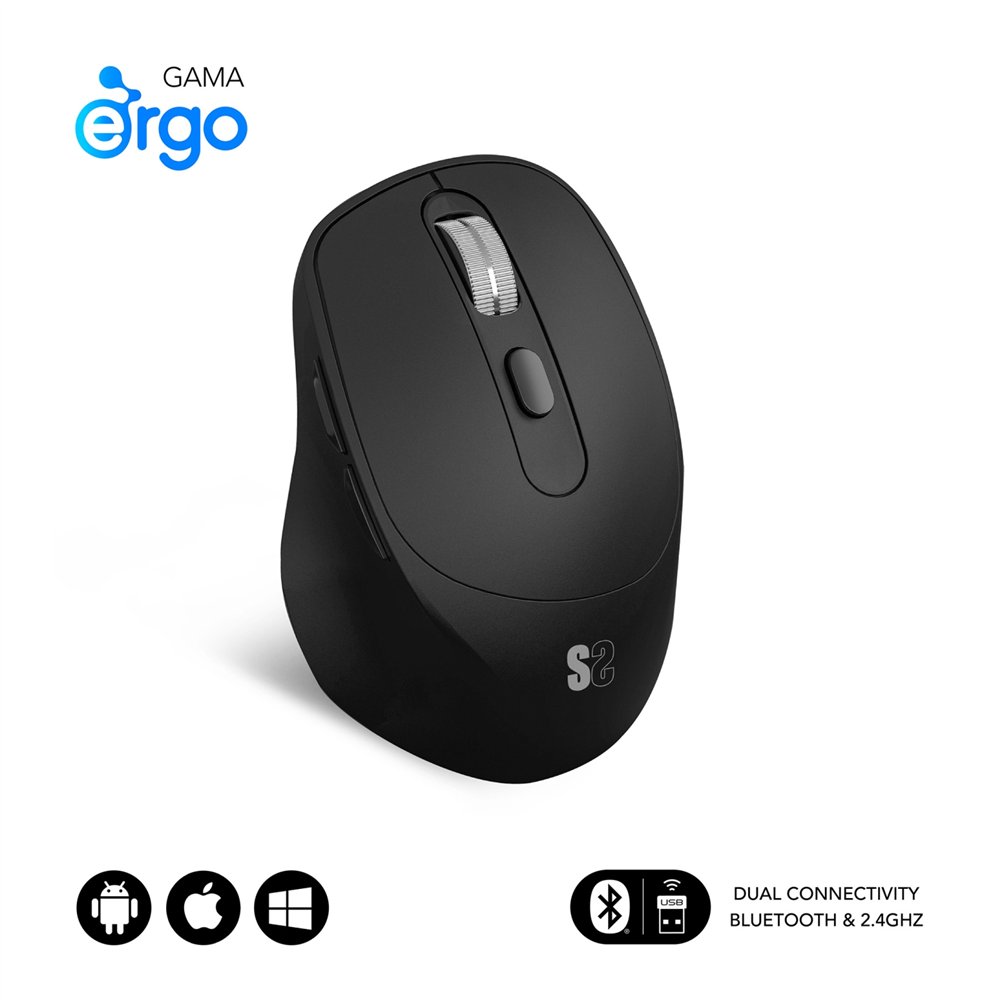 Subblim ratã³n curve ergo dual mouse battery black
