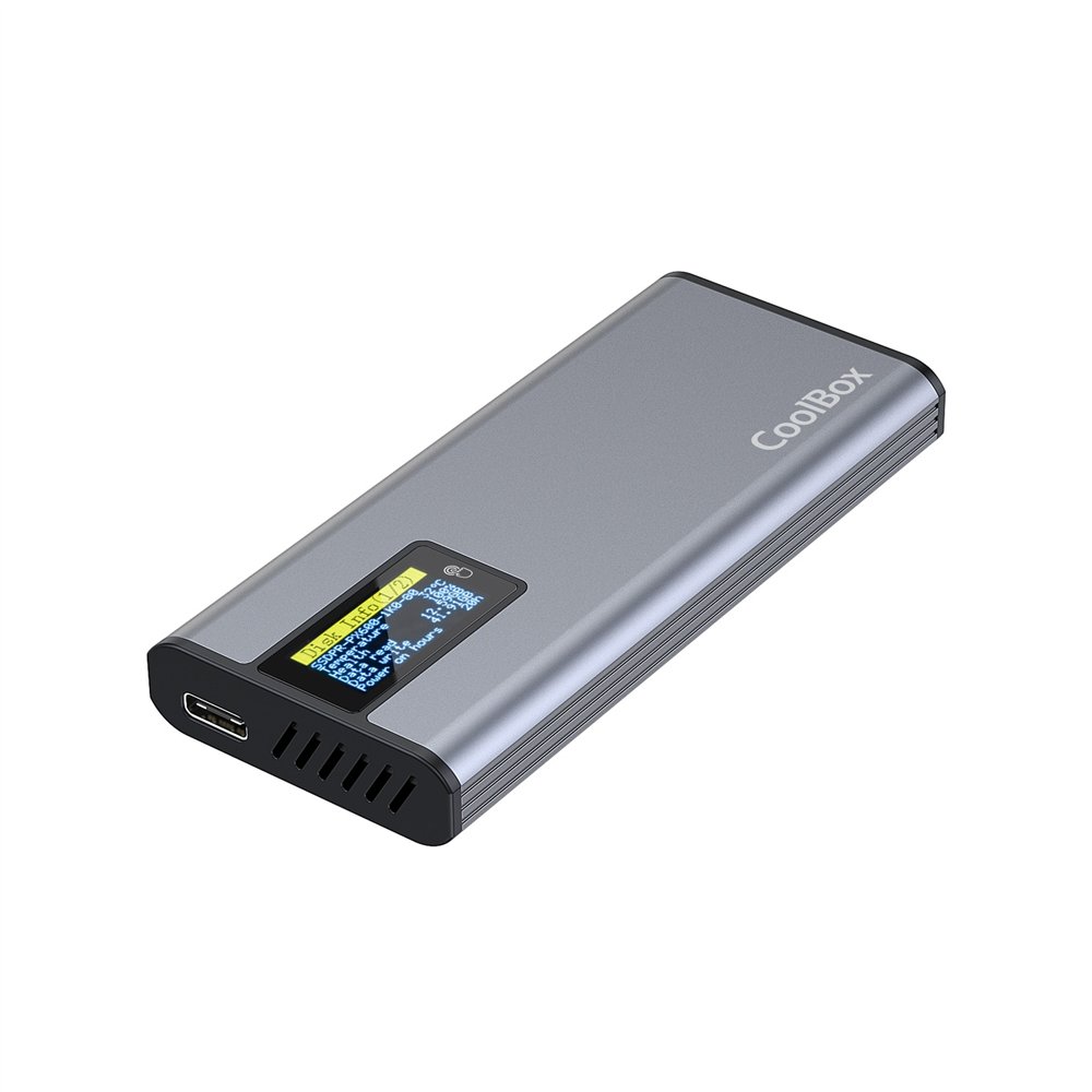 Coolbox coo-mcm-m2f caja para disco duro externo caja externa para unidad de estado sã³lido (ssd) gris m.2