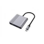 conceptronic donn13g base para portátil y replicador de puertos alámbrico usb 3.2 gen 1 (3.1 gen 1) type-c gris