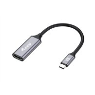 equip 133491 adaptador de cable de vídeo 0,15 m usb tipo c hdmi negro, gris