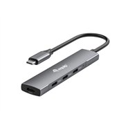 Equip 128963 hub de interfaz usb 3.2 gen 1 (3.1 gen 1) type-c 5000 mbit/s negro, plata