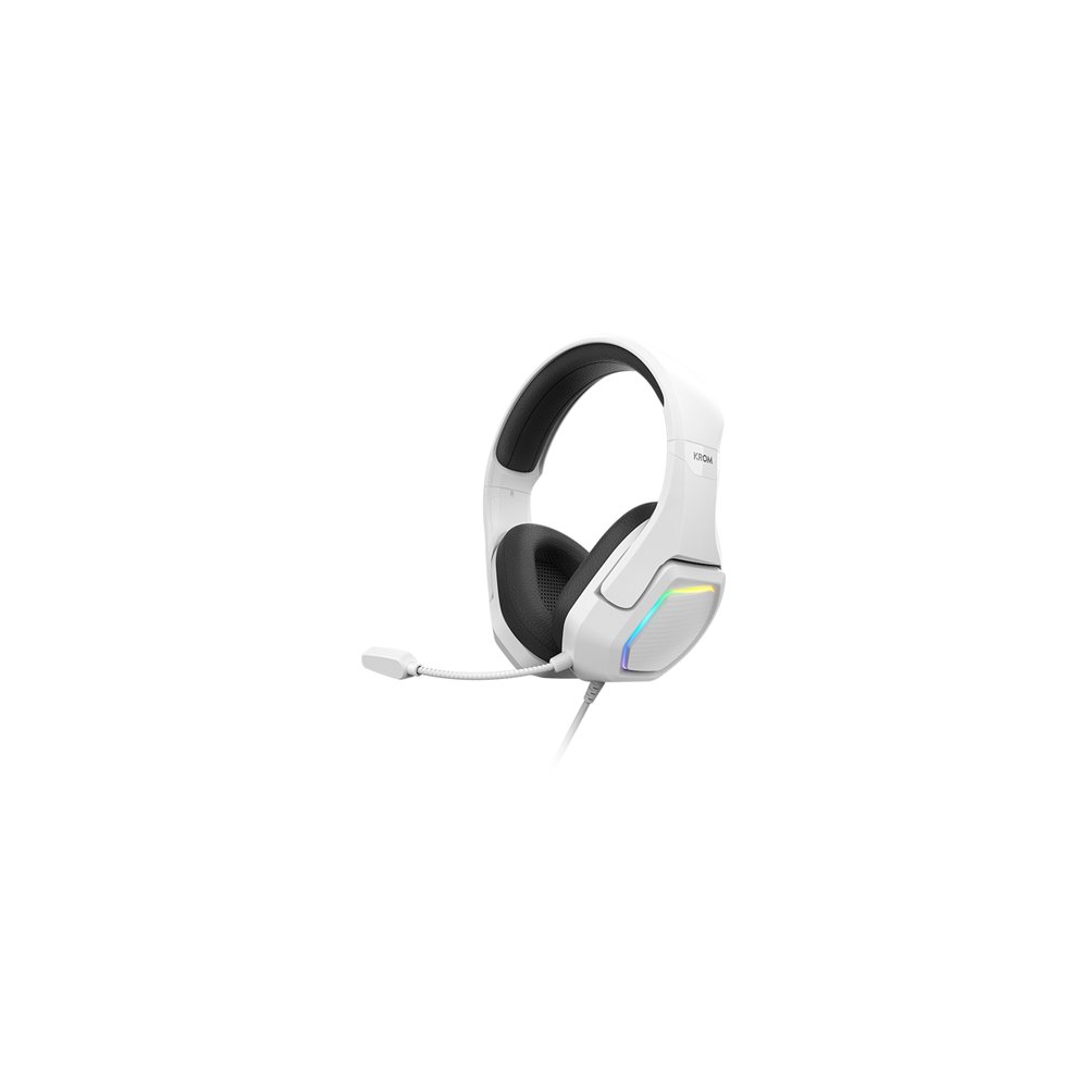 Krom kopa 7.1 auriculares alã¡mbrico diadema juego negro, blanco