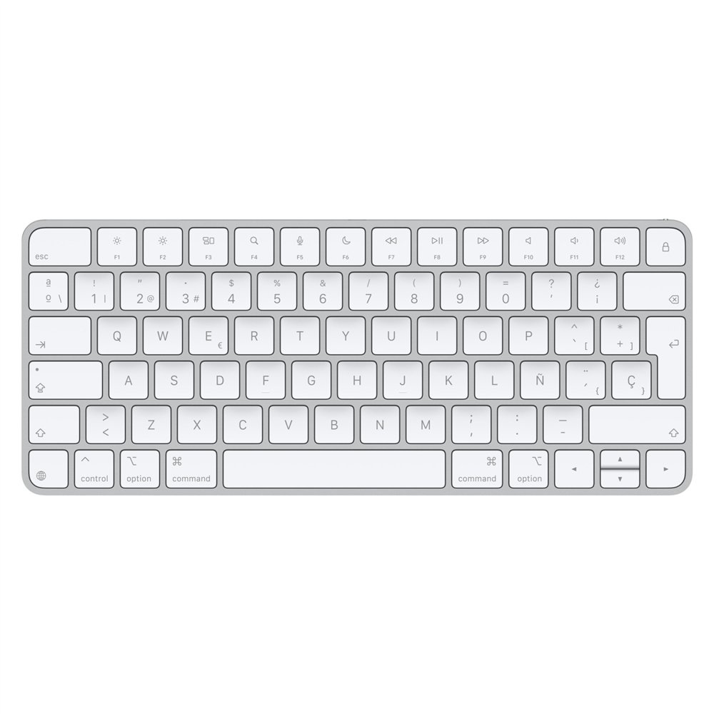 Apple magic teclado universal usb + bluetooth qwerty español blanco