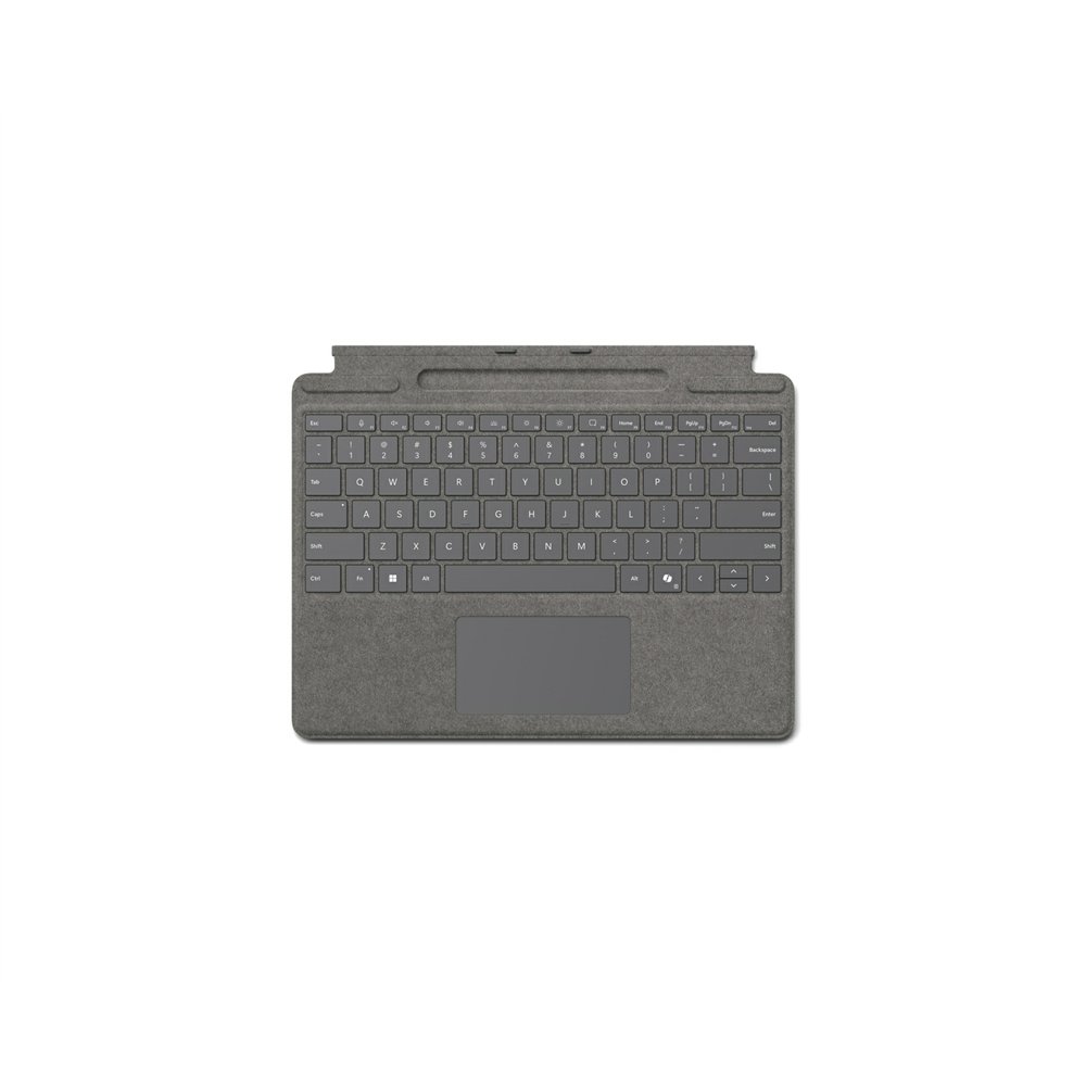 microsoft 8xb-00197 teclado para móvil microsoft cover port platino