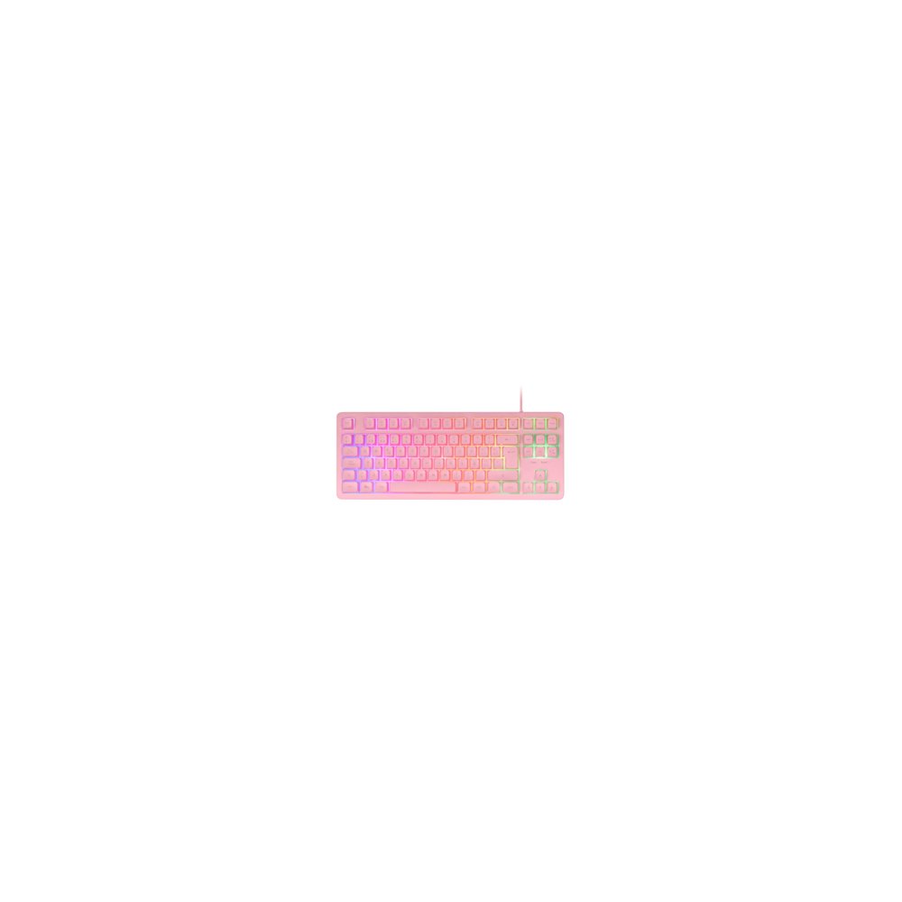 Mars gaming mk023 teclado juego usb qwerty español rosa