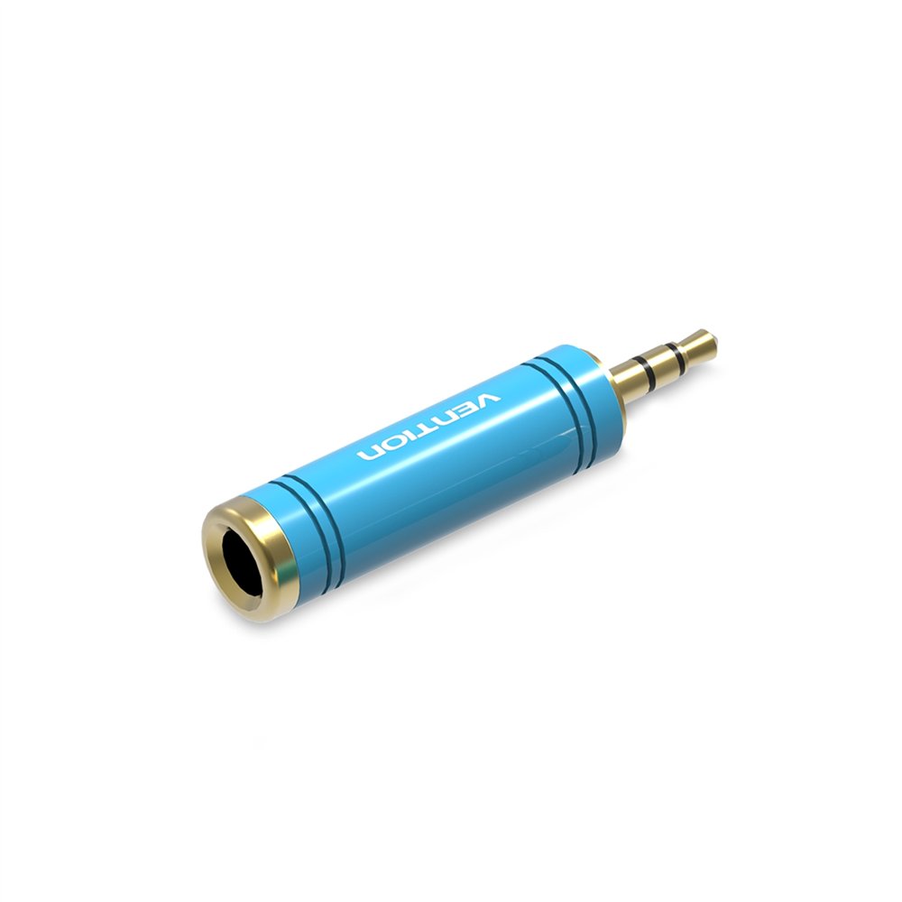Vention adaptador jack vab-s04-l/ jack 3.5 macho - jack 6.5 hembra/ azul