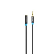 Vention cable estã©reo vab-b06-b100-m/ jack 3.5 macho - jack 3.5 hembra/ 1m/ negro