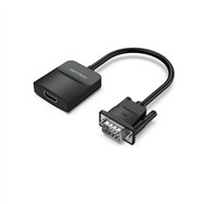Vention cable conversor acnbb/ vga macho - hdmi hembra/ 15cm/ negro