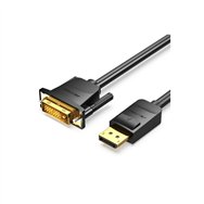 Vention cable conversor hafbh/ displayport macho - dvi macho/ 2m/ negro