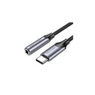 Vention adaptador audio bgmha/ jack 3.5 hembra - usb tipo-c macho/ 10cm/ gris