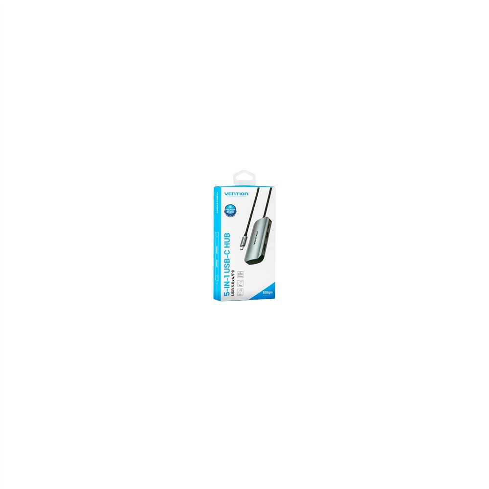 Vention hub usb tipo-c tnbhb/ 4xusb/ 1xusb tipo-c pd