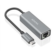 Aisens conversor usb3.1 gen1 usb-c a ethernet gigabit 10/100/1000 mbps, gris, 15cm