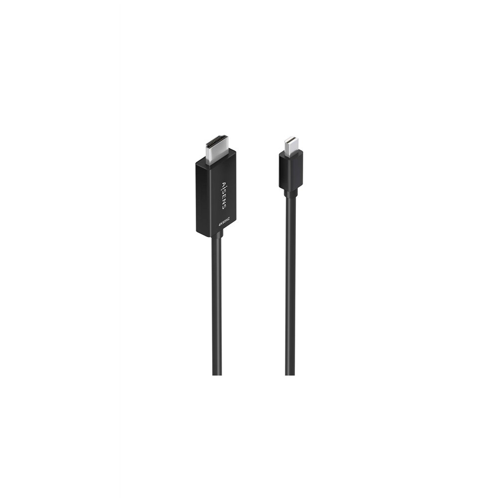 Aisens cable conversor mini dp a hdmi 4k@60hz, mini dp/m-hdmi/m, negro, 3.0m