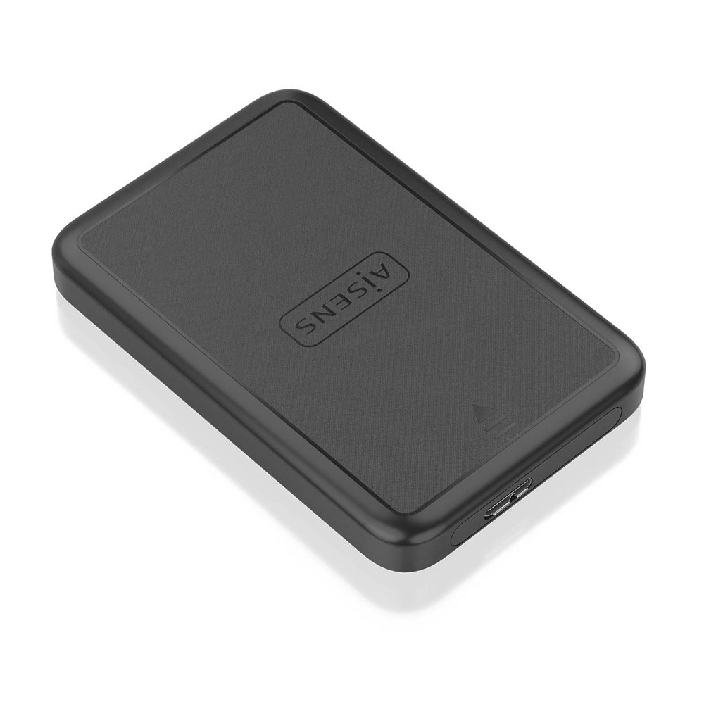 Aisens caja externa 2.5" ase-2519b 9.5mm sata a usb 3.0/usb3.1 gen1, negro