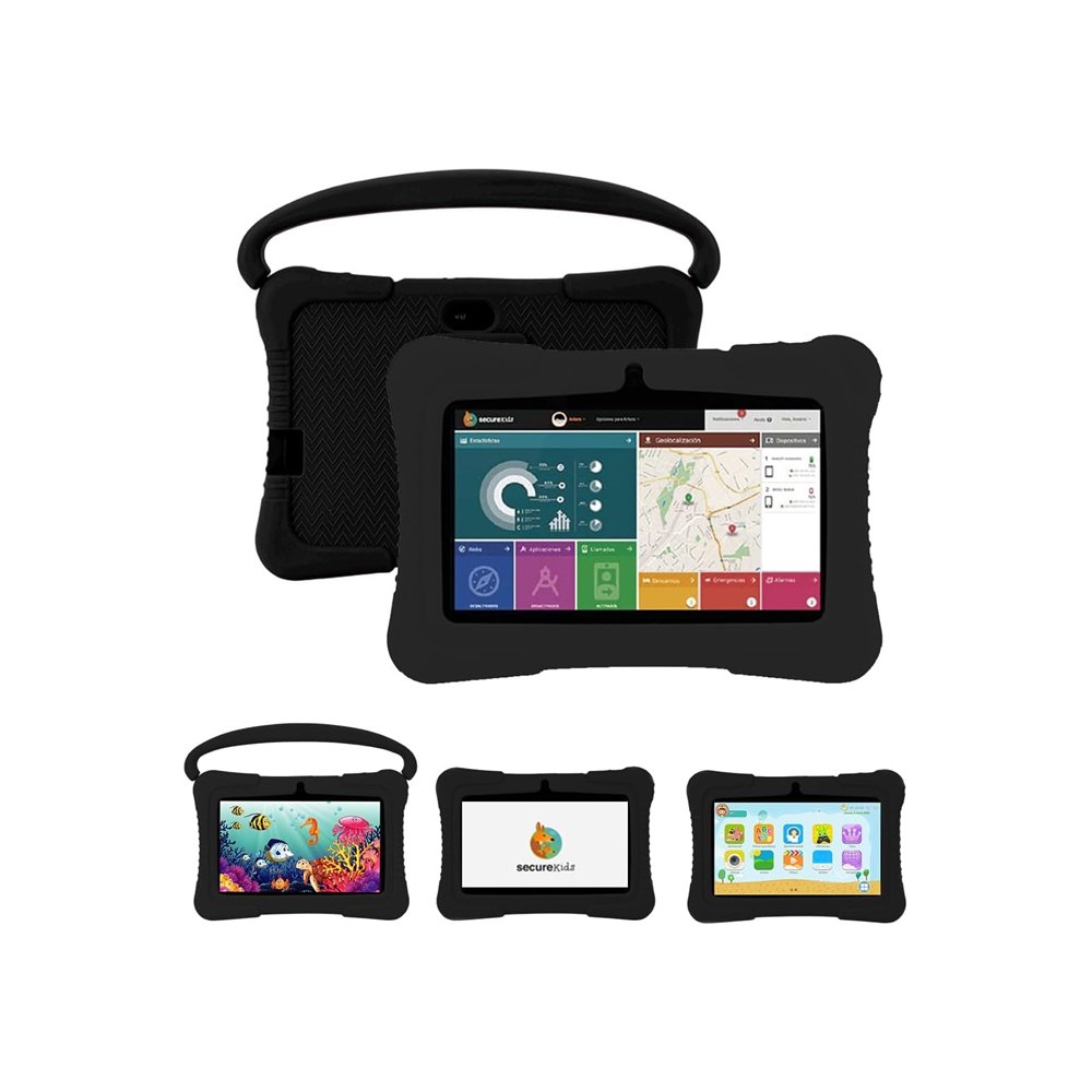 Savefamily tablet infantil 7" 32gb negra con funda