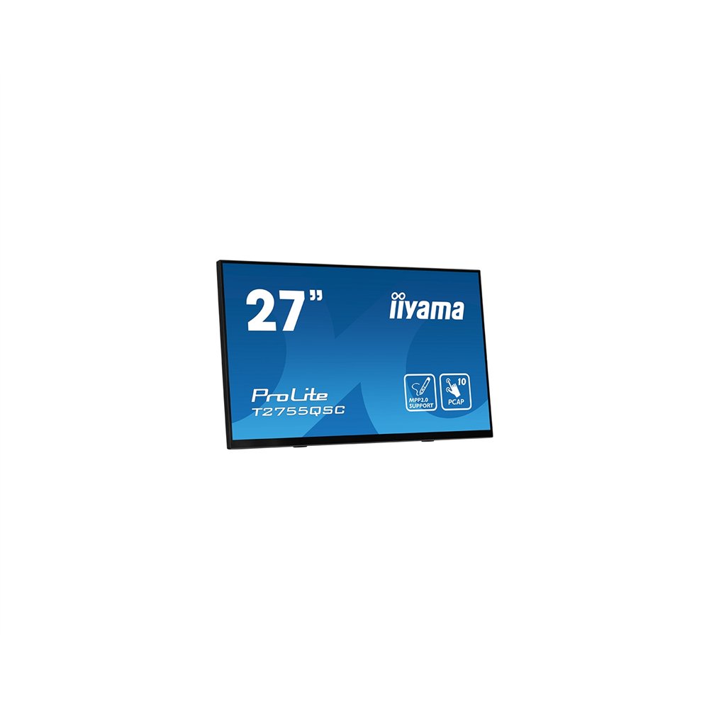 iiyama prolite t2755qsc-b1 pantalla para pc 68,6 cm (27") 2560 x 1440 pixeles full hd lcd pantalla táctil negro