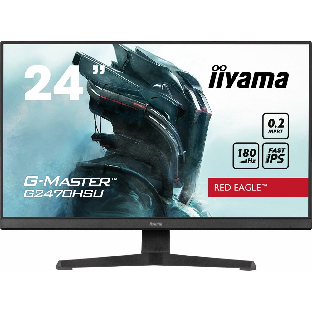 Iiyama g-master g2470hsu-b6 pantalla para pc 60,5 cm (23.8") 1920 x 1080 pixeles full hd lcd negro