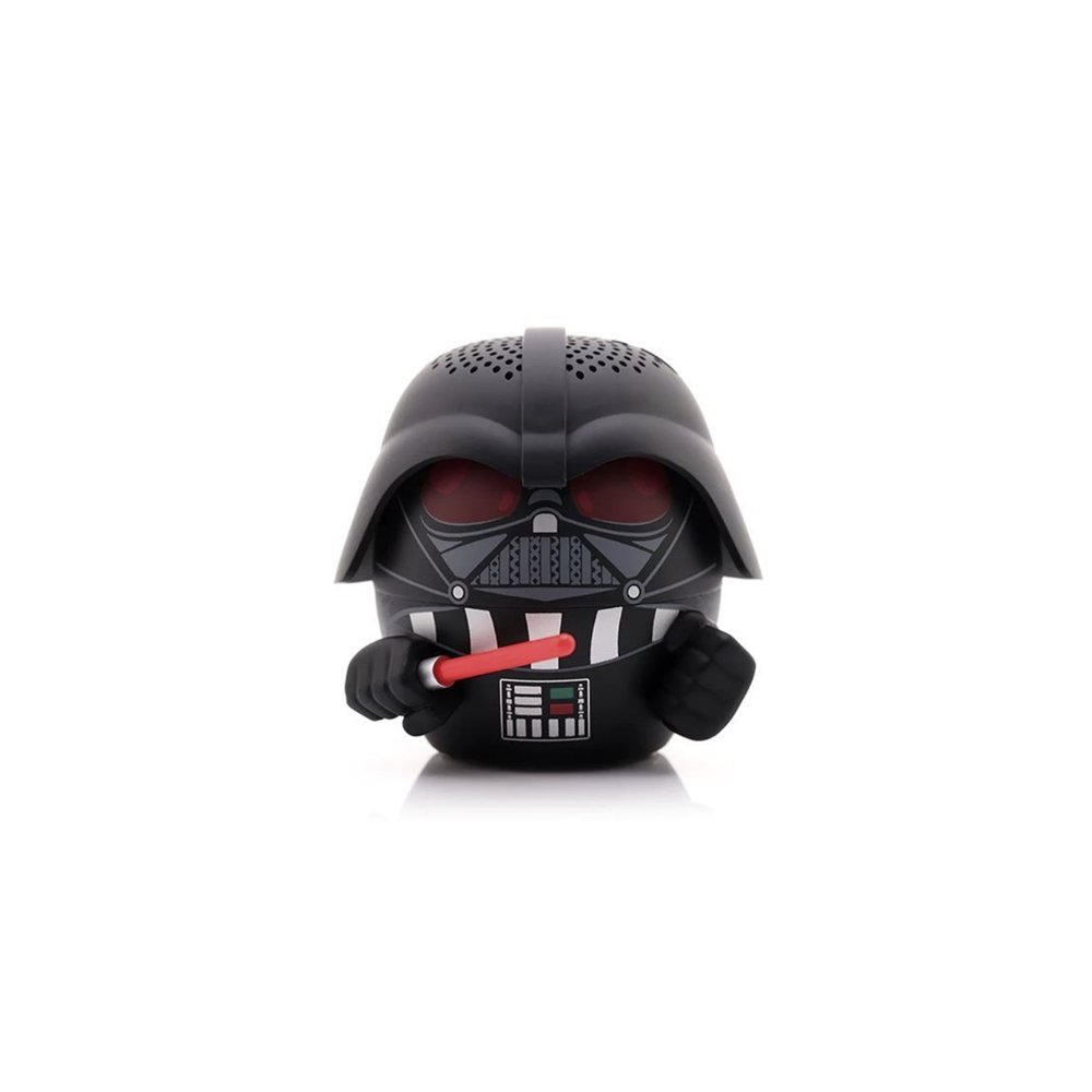 mini altavoz bitty boomers darth vader con ojos rojos y sable láser 5 cm