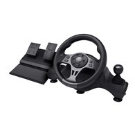 trust gxt 289 movi negro usb volante + pedales nintendo switch, playstation 4, xbox one s, xbox one x, xbox series s, xbox serie