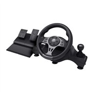 Trust gxt 289 movi negro usb volante + pedales nintendo switch, playstation 4, xbox one s, xbox one x, xbox series s, xbox serie