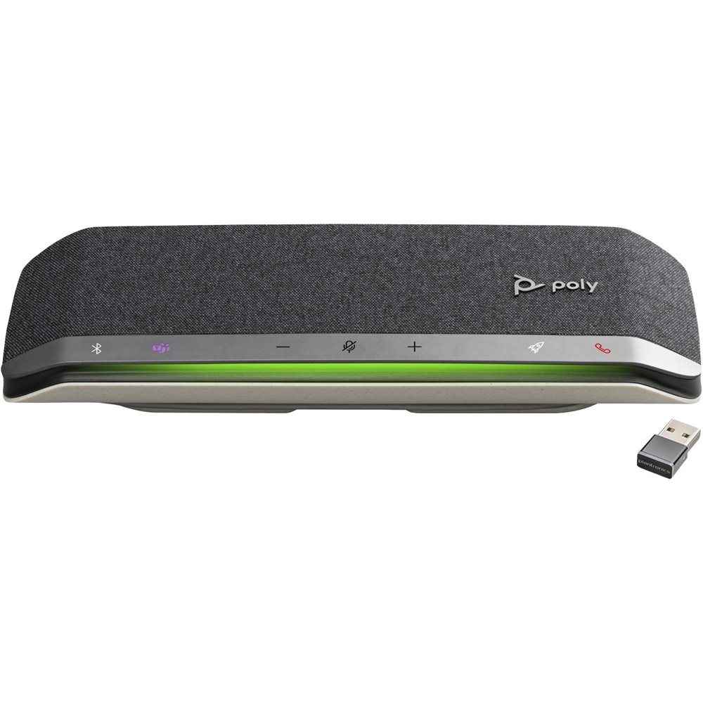 Poly altavoz manos libres usb-a usb-c sync 40-m con certificación para microsoft teams