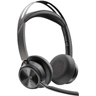 Poly auriculares voyager focus 2 usb-c-c con certificación microsoft teams  adaptador usb-c/a  base de carga