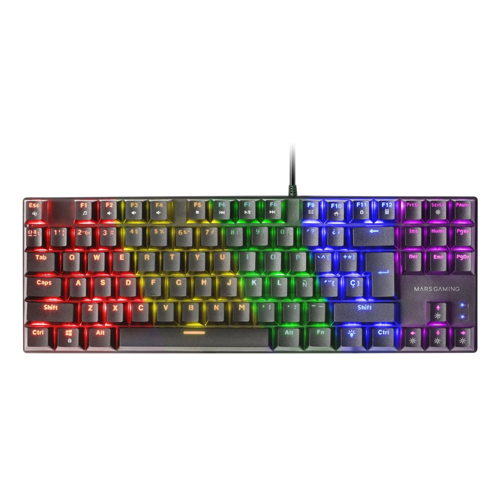Mars gaming mk80 teclado juego usb qzerty italiano negro