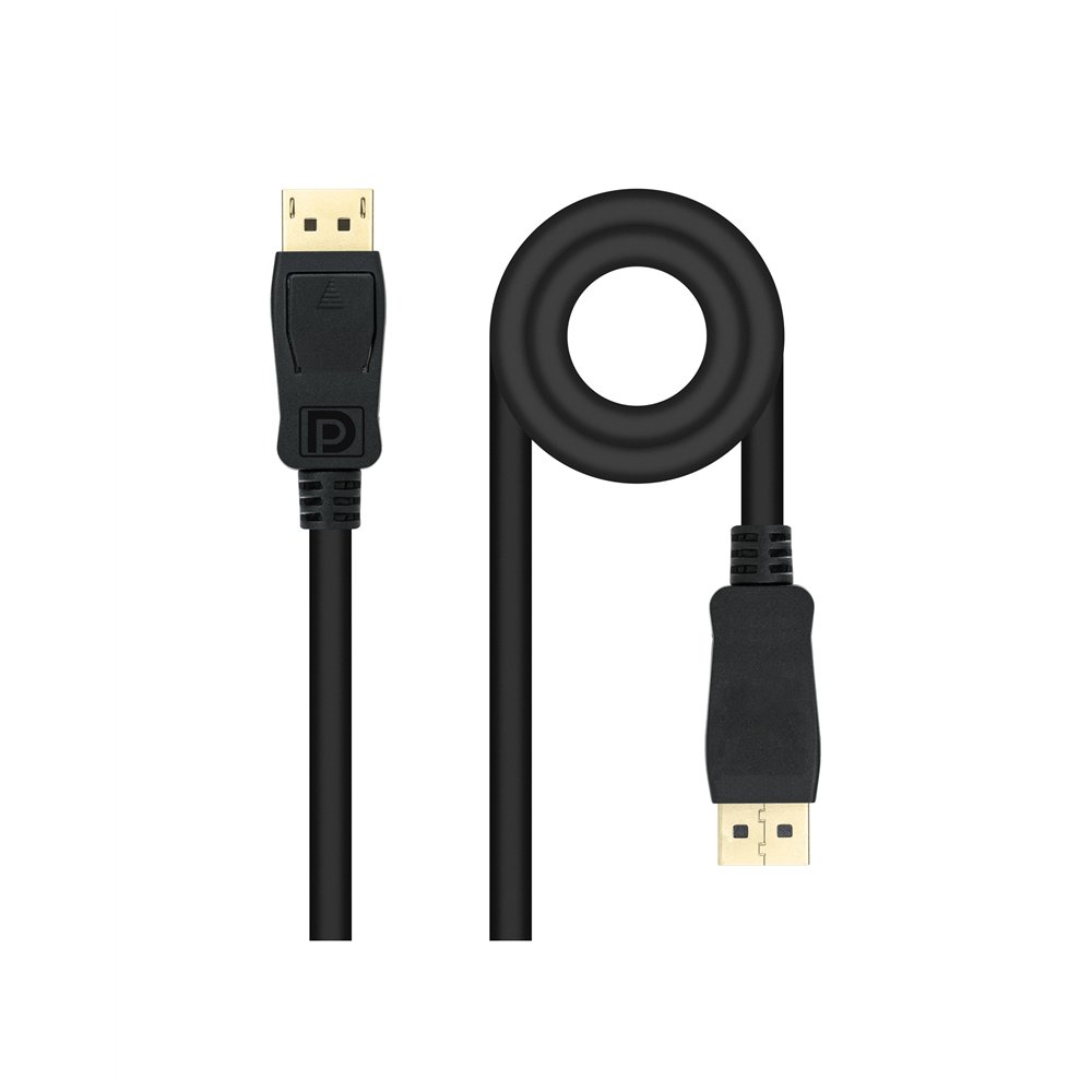 Nanocable cable displayport 1.4, dp/m - dp/m, negro, 2 m