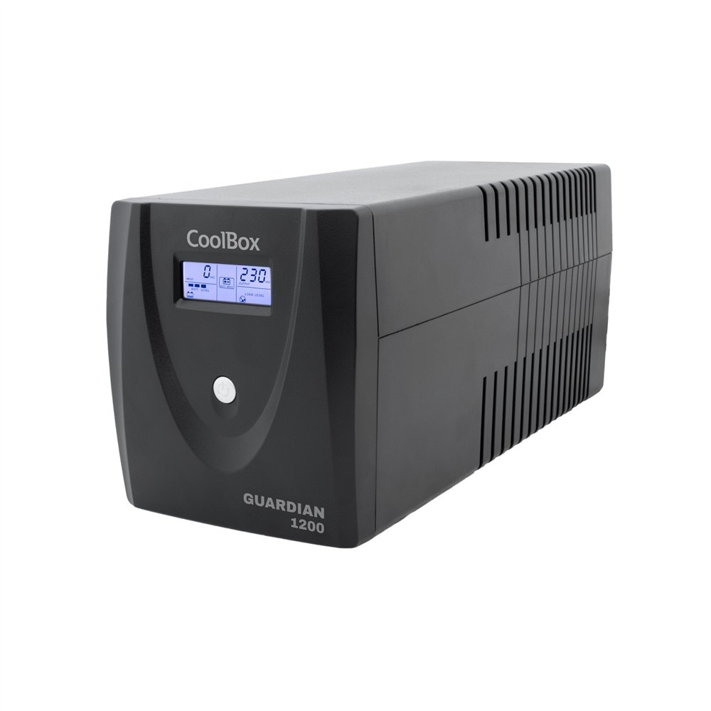 Coolbox guardian 3 lcd 1200va sistema de alimentación ininterrumpida (ups) línea interactiva 1,2 kva 720 w 4 salidas ac